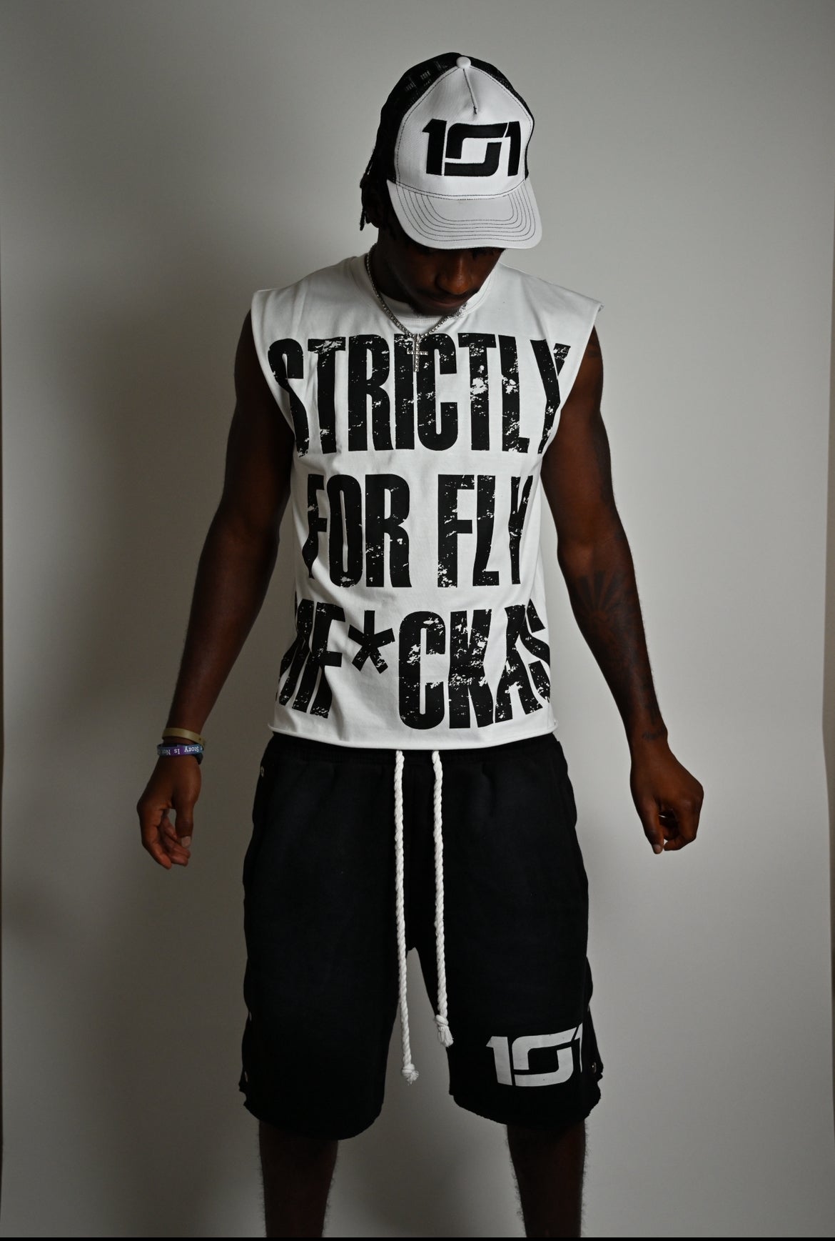 White Sleeveless SFFM Shirt