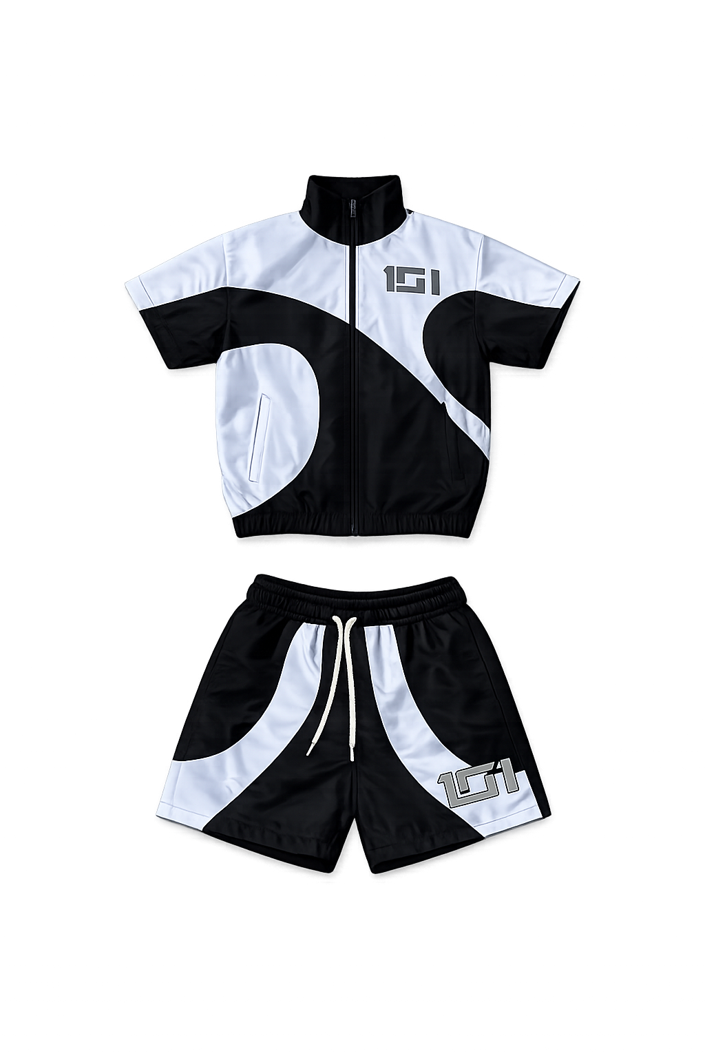 Nylon Shorts Set