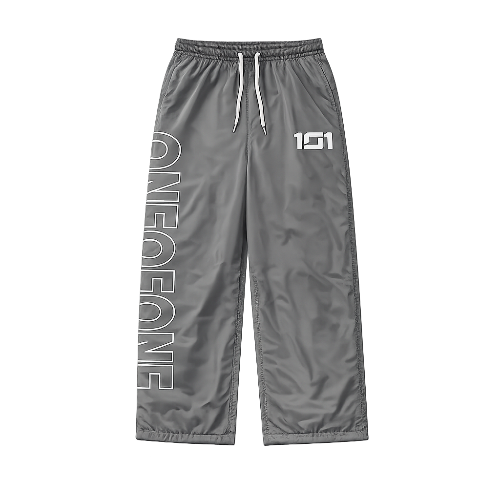 Gray Nylon Sweats