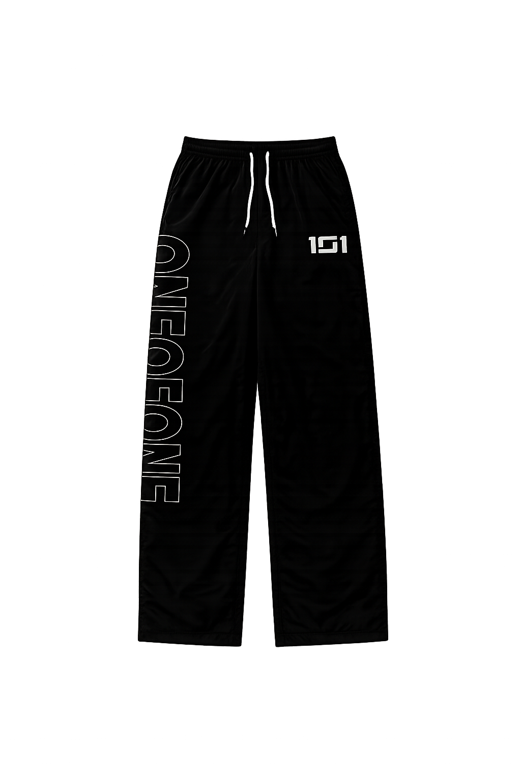Black Nylon Sweats