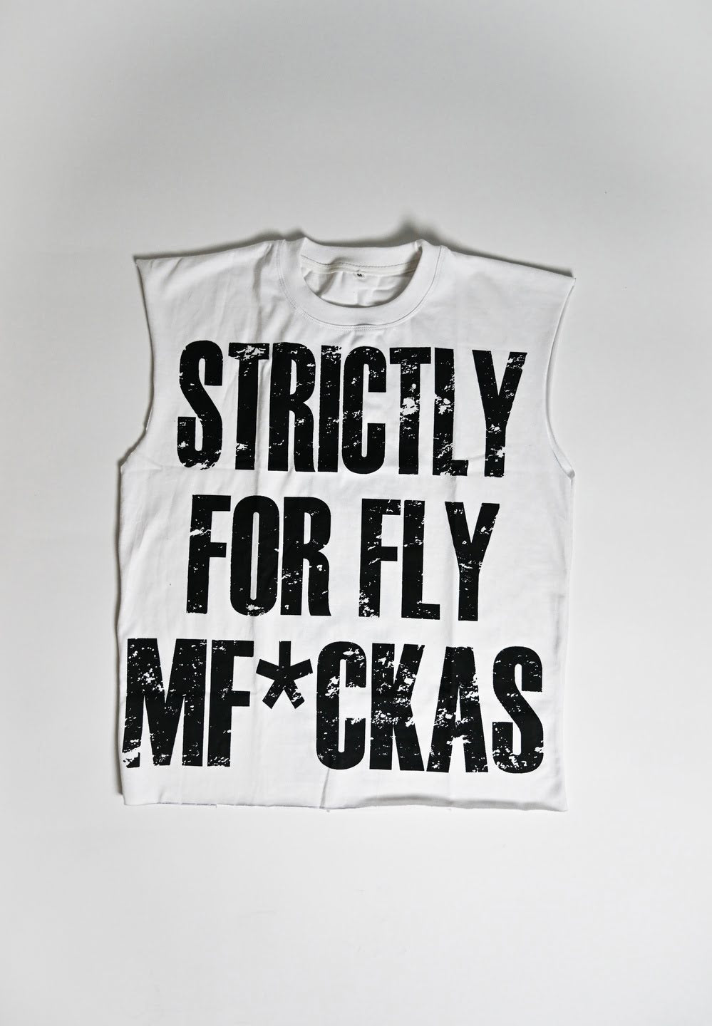 White Sleeveless SFFM Shirt